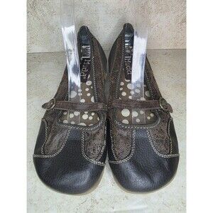 Y2K Mary Jane Chilly Babydoll Shoes Woman Sz 10M Brown Preppy Casual Flats Mudd
